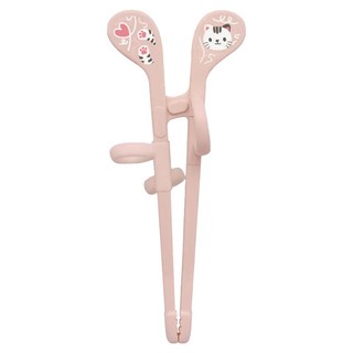 EDISON mama 學習筷 14cm, 貓咪 粉色, 1雙