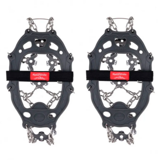 Naturehike 挪客 戶外雪地防滑防摔簡易冰爪 19齒, 銀色 + 灰色