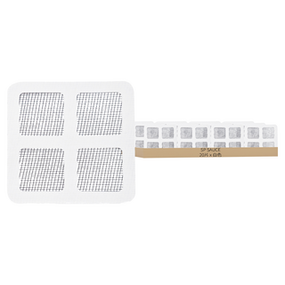 SP SAUCE 黏貼式排水孔方形毛髮濾網 20片組, 銀色