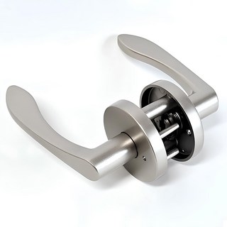 Tamsa 簡約設計按鈕式房門把手 灰色, 金灰色, 1個