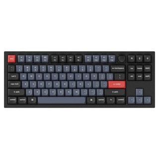 Keychron Q3 旋鈕鋁製客製化機械式有線無數字鍵盤, Q3 M1, 無數字鍵盤, 碳黑色