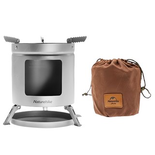 Naturehike 挪客 迷你鈦柴火爐 NH20RJ005 鈦灰色, 1個