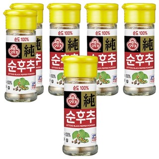 OTTOGI 不倒翁 黑胡椒粉, 20g, 6瓶