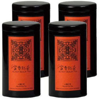 大藝好茶 頂級蜜香紅茶, 天然風味 蜜甘柔順 紅寶石色茶湯, 40g, 1罐, 4罐