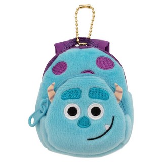 MONSTERS INC. 怪獸電力公司 簡約風可愛毛怪插圖後背包, 布魯藍色, 1個