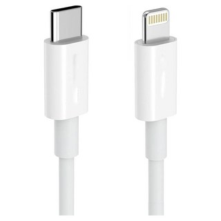 FUGU USB-C to Lightning 高速充電線(1m), 適用於iPhone, iPad, iPod, 白色, 1條