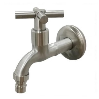 LEADER 麗達 304不鏽鋼 十字開關長栓 搭配水管接頭 T913 不鏽鋼原色 350g, 1個