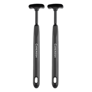 KAI 貝印 舌苔刷 KQ-0401 黑色, 2支, 9g