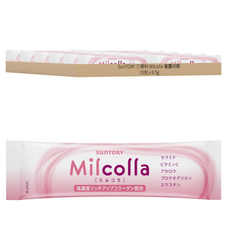 SunTORY 三得利 Milcolla 蜜露珂娜 台灣公司貨 膠原蛋白 隨手包, 15包, 6.5g, 1袋