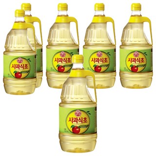 오뚜기 사과식초, 1.8L, 6개