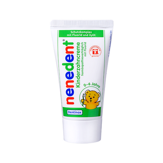 nenedent DN木糖醇牙膏 香蕉蘋果口味 含氟量 500ppm 適用於0-6歲, 50ml, 1條