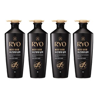 RYO 呂 黑豆髮根滋養弱酸性洗髮精 白花香, 820ml, 4瓶