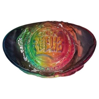 彩色琉璃龍元寶 5.7cm 招財進寶 居家裝飾 擺飾, 1個