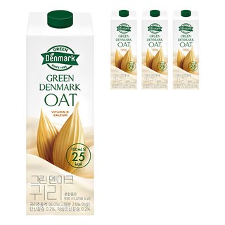 Denmark 燕麥奶, 4瓶, 950ml