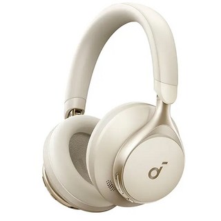 soundcore Space one 旗艦級降噪藍牙耳罩耳機，40H ANC開啟播放時間，55H ANC關閉播放時間, 奶油米色, A3035