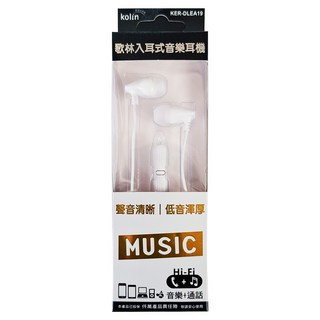 Kolin 歌林 入耳式耳機KER-DLEA19, 1入