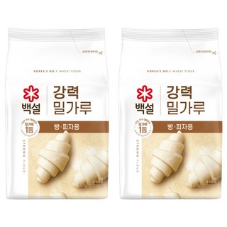 백설 강력 밀가루, 2.5kg, 2개