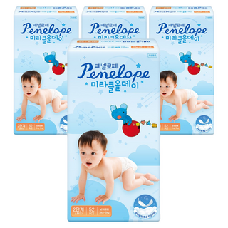 페넬로페 뉴 미라클 올데이 밴드형 기저귀 남여공용, 2단계, 208매