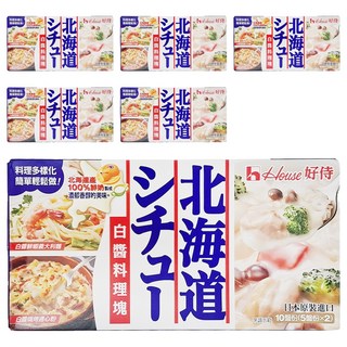 House 好侍 北海道白醬料理塊，選用北海道產100%鮮奶製成的鮮奶油與起司, 180g, 6盒