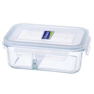 Glasslock 分格保鮮盒, 670ml, 1個