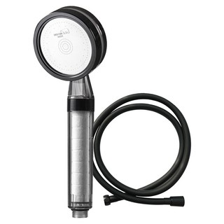 DAELIM BATH D.Clean 多功能過濾蓮蓬頭 + 淋浴軟管 2m, 黑色, 1組