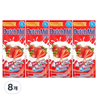 Dutch Mill 草莓優格飲, 180ml, 8個