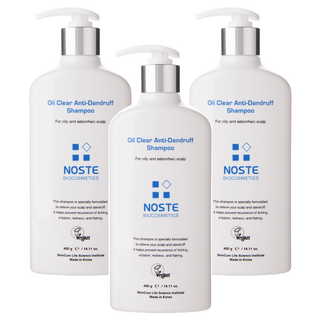 NOSTE 控油抗屑洗髮精 適合油性和脂溢性頭皮, 3瓶, 400g