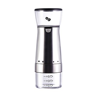 Solid 不鏽鋼電動磨豆機 黑色, 單一商品