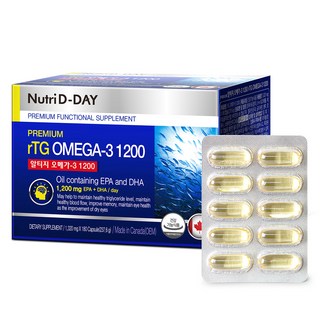 뉴트리디데이 알티지 오메가3 1200 237.6g, 180정, 1개