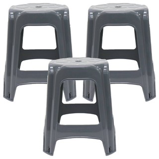 comet 塑膠椅 36.5 x 36.5 x 43.7cm, 灰色, 3個