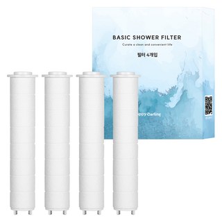 해피달링 베이직 샤워기 바디 필터 리필용 4개입, 1개