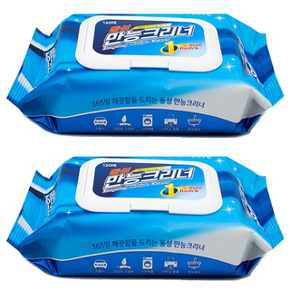 동성만능크리너 세정티슈 캡형 120p, 2개