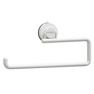 吸盤式廚房紙巾收納架, 1個, 白色