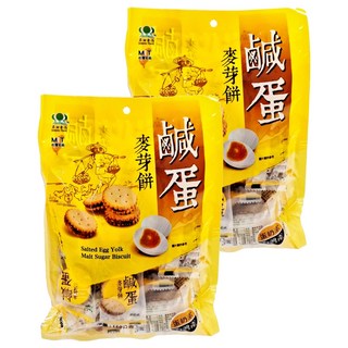 昇田食品 鹹蛋麥芽餅 台灣產, 150g, 2包