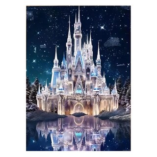 創彩 5D 鑽石畫組 30*40cm, 城堡 3, 1組
