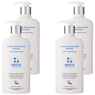 NOSTE 控油抗屑洗髮精 適合油性和脂溢性頭皮, 4瓶, 400g