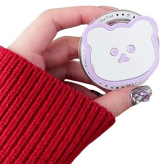 K-Stick MagSafe 小熊鏡面手機支架, 淺紫色, 1個