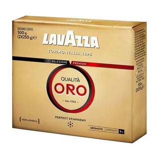 LAVAZZA Qualita Oro 金牌研磨咖啡粉, 咖啡粉, 500g, 1組