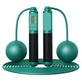 MICHAEL FITNESS 麥克健身 智能跳繩兩用款, 墨綠色, 1組