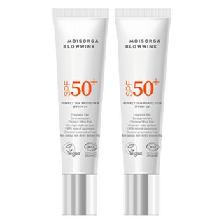 MOISORGA 完美防曬無機防曬提亮防曬乳 SPF50+, 40g, 2個