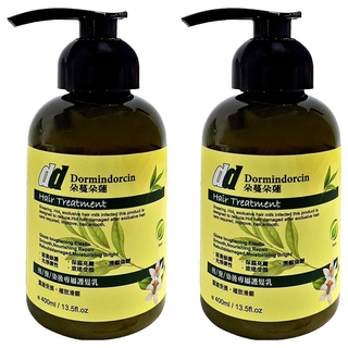 Dormindorcin 朵蔓朵蓮 毛躁分岔專屬護髮乳 400ml 修護受損髮質 柔順保濕, 2瓶