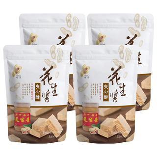 新竹福源 花生醬夾心酥, 192g, 4袋