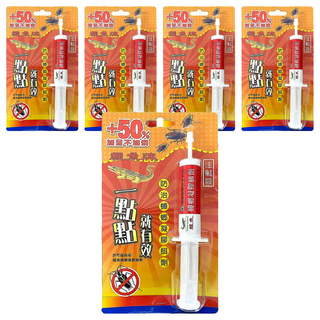 鱷魚 點點殺蟑凝膠餌劑, 15g, 5支