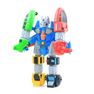 cami 5合1磁鐵變身機器人, 混合顏色, 1個