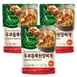 CJ bibigo 韓式豆腐大醬湯即食包, 460g, 3包
