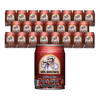 金車 MR.BROWN 伯朗咖啡 卡布奇諾咖啡, 240ml, 24個