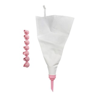 TRIARROW 三箭牌 8入花嘴擠花袋組, 白色, 1組