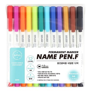 Liflin 高級簽字筆組 1.0mm, 多色, 12支
