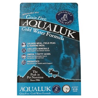 ANNAMAET PETFOODS 冰泉 皮毛配方 狗飼料, 鮭魚 + 鯡魚, 5.44kg, 1袋