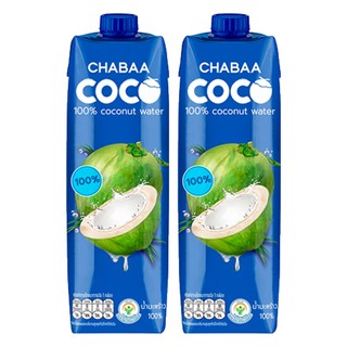 CHABAA 啜吧 原裝進口 100%純椰子水 高鈣高鐵, 1L, 2瓶